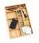 Lipper International 8397 Bamboo Wood Adjustable Drawer Organizer with 6 Removable Dividers 12 x 1712 x 178