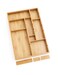 Lipper International 8397 Bamboo Wood Adjustable Drawer Organizer with 6 Removable Dividers 12 x 1712 x 178