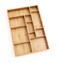 Lipper International 8397 Bamboo Wood Adjustable Drawer Organizer with 6 Removable Dividers 12 x 1712 x 178