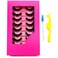 8Pair False eyelash book with tweezer Soft Reusable Handmade Volume Fluffy eyelashes