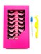 8Pair False eyelash book with tweezer Soft Reusable Handmade Volume Fluffy eyelashes