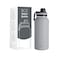BOZ Stainless Steel Water Bottle  Vaccum Insulated Water Bottle 32 Oz  Wide Mouth BPA Free Sport Water Bottle for Gym with Spout Lid  Thermal Hot  Cold 1 Litre Gray Water Bottle