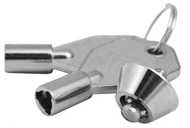 FJM Security Products FJM0601 MEI0601 High Security Computer Case Lock 1 Count Pack of 1 Chrome