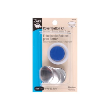 Dritz 1445 Cover Button Kit with Tools Size 45  118Inch 3Piece