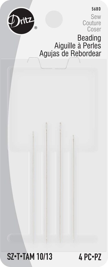 Dritz 56BD10 Beading Hand Needles Short Size 10 6Count