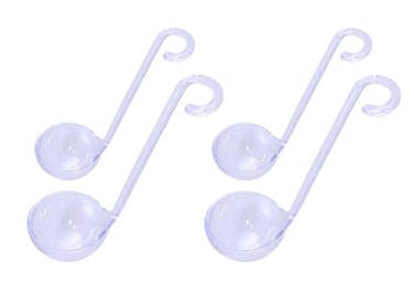 Chef Craft Plastic Mini Ladles in 2 Sizes Set of 4 Clear