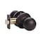 Design House Ball Passage Door Knob in Matte Black