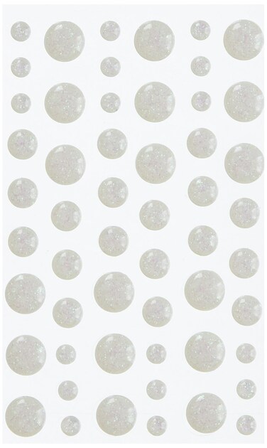 Doodlebug Sprinkles Adhesive Glitter Enamel Embellishments Lily White
