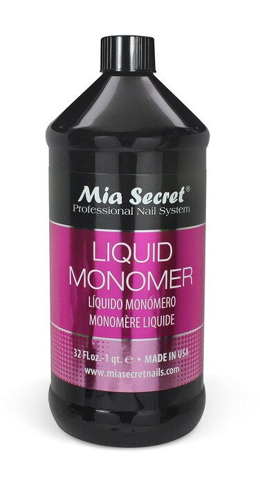 32 oz Mia Secret Liquid Monomer  Professional Acrylic Nail Liquid for Acrylic Powder  EMA monomer acrylic nail liquid