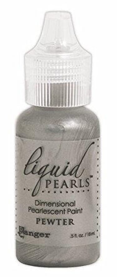 Ranger Liquid Pearls Dimensional Pearlescent Paint 5oz Pewter