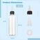 32PCS Clear Dispensing Bottles 4oz Plastic Squeeze Bottles with Twist Top Caps for Oils Inks Liquids Household Round Squeeze Bottles for Crafts Kitchen Food Making