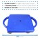 hand2mind Blue Indoor Scooter Board with Handles Floor Scooter Sit Down Scooter Gym Activities for Kids Indoor Recess Games Sport Scooters Physical Education Equipment Gross Motor Toys