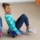 hand2mind Blue Indoor Scooter Board with Handles Floor Scooter Sit Down Scooter Gym Activities for Kids Indoor Recess Games Sport Scooters Physical Education Equipment Gross Motor Toys