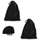 Cosmos 2 Pcs Portable Headphone Carrying Bag Travel Headset Storage Pouch Soft Drawstring Headphone Case Bag for OverEar Headphones Gaming Headset Neckband Earphones Black Color