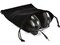 Cosmos 2 Pcs Portable Headphone Carrying Bag Travel Headset Storage Pouch Soft Drawstring Headphone Case Bag for OverEar Headphones Gaming Headset Neckband Earphones Black Color