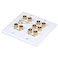 Monoprice 2Gang 51 Surround Sound Distribution Wall Plate