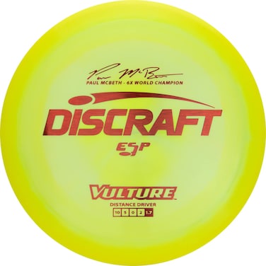 Discraft ESP Vulture Paul McBeth 6X Signature Series 173174 Gram Distance Driver Golf Disc