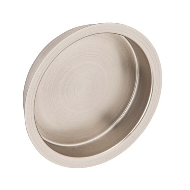 Ives by Schlage 221B15 Satin Nickel Ives 2716 in L Brass Flush Pull 1 Count Pack of 1