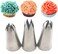 Flower Rose Petal Frosting Baking Mold Tip Pastry Nozzles Cherry Blossoms Icing Piping Nozzles Bakery Russian Stainless Steel Pastry Tips Cupcake Ice Cream Tool Cake Decorating Star Drop