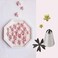 Flower Rose Petal Frosting Baking Mold Tip Pastry Nozzles Cherry Blossoms Icing Piping Nozzles Bakery Russian Stainless Steel Pastry Tips Cupcake Ice Cream Tool Cake Decorating Star Drop