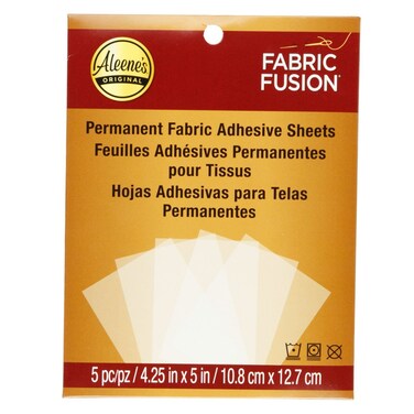 Aleenes Fabric Fusion Permanent Adhesive Sheets 5pc