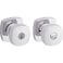 Kwikset Arroyo Knob Entry Door Knob with Lock and Key Secure Keyed Handle Exterior Doorknob Front Entrance and Bedroom Polished Chrome Pick Resistant SmartKey Rekey Security