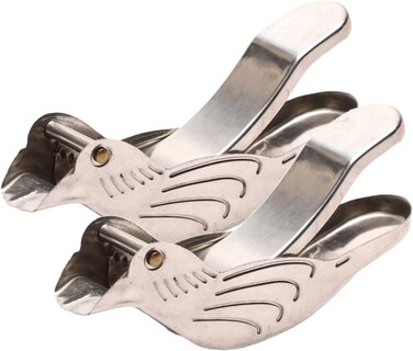 2 Pieces Silver Bird Shape Lemon Juicer Stainless Steel Manual Lemon Juicer and Lime Squeezer Manual Lemon Juicer Stainless Steel Fruit Juicer Portable Lemon Citrus Bird Lemon Juicer Kitchen