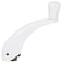 Ideal Security FoldDownHandle Window Cranks Replacement for Standard Casement Window Handles with 1132 Spline Shaft White 2 Count Pack of 1