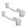 Ideal Security Folding Window Crank Handle 1132 Spline White 2Pack