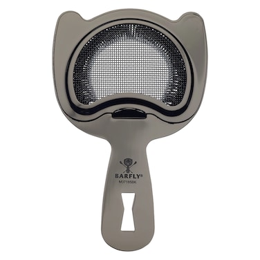 Barfly Fine Mesh Spring Strainer Black