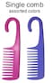 1 Comb Exfoliage Hair DetanglingConditioning Shower Wide Tooth with Hook for Hanging  COLORS MAY VARY