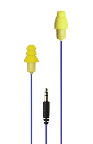 Plugfones Guardian inEar Earplug Earbud Hybrid  Noise Reduction inEar HeadphonesBlue  Yellow