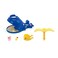 Calico Critters Splash and Play Whale  Have a Fun Day in the Sun  Includes a Slide Sand Box Bucket Shovel and Rocker  Connectable with the Adventure Treasure Ship  Critters Sold Separately