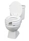 Maddak SecureBolt Hinged Elevated Toilet Seat Elongated 725680001
