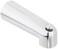 EZFlo 7 Inch Zinc Bath Tub Diverter Spout 12 Inch IPS Inlet Chrome 15072