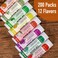 AZEN 200 Pack Lip Balm Natural Lip Balm Bulk Lip Care Product Moisturizing Lip Balm for dry cracked lips  12 Flavors