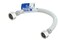 Eastman 24 Inch Flexible Faucet Connector 12 Inch x 12 Inch FIP Reinforced PVC Supply Line with NickelPlated Brass Nuts 48135