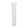 EZFLO 114 Inch x 8 Inch Flexible Extension Tube with SlipJoint Nut and Washer White Polypropylene 35321