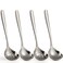 Stainless Steel Serving Spoons Set of 4 Slotted Serving Spoons Serving Spoons for Party Buffet Catering Banquet TP01