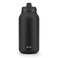Ello Hydra 64oz Half Gallon Vacuum Insulated Stainless Steel Jug with Locking LeakProof Lid and Soft Silicone Straw Metal Reusable Water Bottle Keeps Cold All Day Black