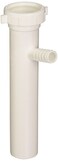 EZFLO 112 Inch x 8 Inch Branched Dishwasher Tailpiece Slip Joint Connection for Tubular Drain Applications 58 Inch OD Branch White Polypropylene 35311