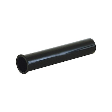 EZFLO 112 Inch x 8 Inch Flanged Tailpiece Direct Connection for Tubular Drain Applications Black Polypropylene 35327