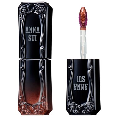 ANNA SUI Tint Rouge Gloss Liquid Lipstick Slightly Tinted Lightweight LongLasting Pearl Brown 500 Spicy Cola 024 oz