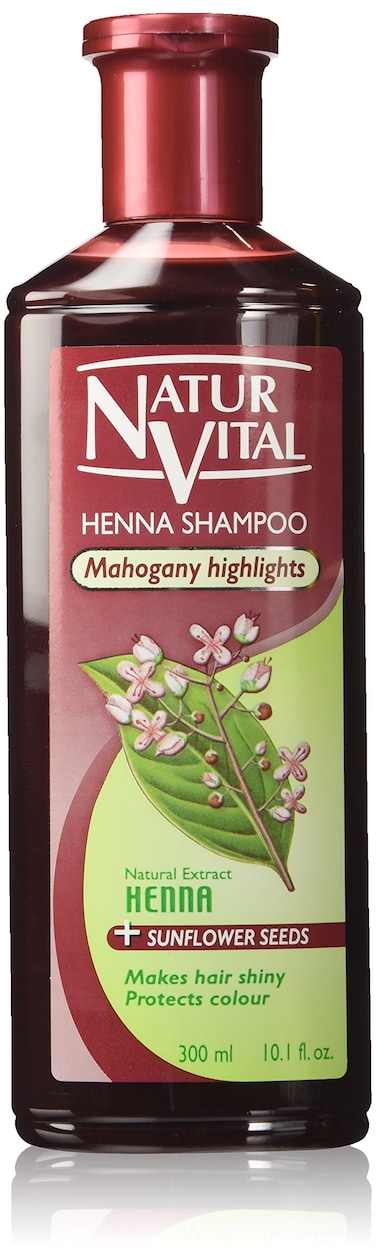 Hair Shampoo Henna Red Mahogany  Colour and Shine  300 Ml  Natural  Organic