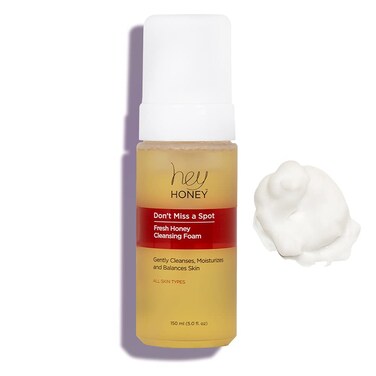 Hey Honey Dont Miss A Spot Fresh Honey Facial Cleansing Foam  Gently Remove Skin Oil and Other Pollutants From your Sensitive Skin  Clean and CrueltyFree  5 oz