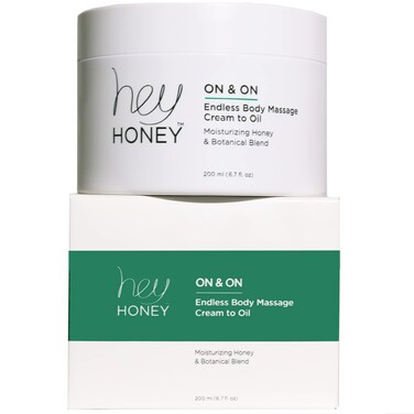 Hey Honey On and On Unique Cream to Oil Formula  Complete Body Moisturizer  Vitamin E Vitamin C  NonGreasy 48 Hours Active Hydration  Moisturizing Honey Extracts  Botanicals  67 oz