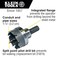Klein Tools 31866 Heavy Duty Hole Cutter 134Inch Carbide Hole Cutter Cuts Stainless Steel Mild Steel Iron and Copper