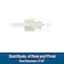 Kenney 716 MultiUse Adjustable Petite Cafe Sidelight Magnetic Rods 8751575 White 2Pack