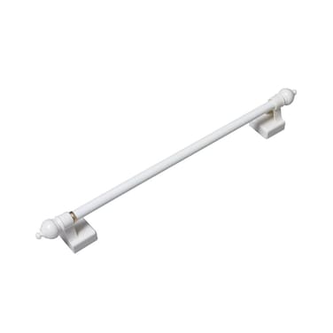 Kenney 716 MultiUse Adjustable Petite Cafe Sidelight Magnetic Rods 8751575 White 2Pack