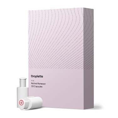 Droplette Retinol Renewer Refill Capsules  Help with the Crease Lines and Skin Health Freshen Revitalize  Firms Skin with Arbutin Rose Oil and Collagen 30 Count